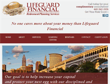 Tablet Screenshot of lifeguardfinancial.com